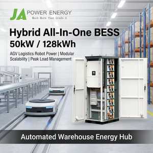 JApower AGV Logistics Robot Center Deye 50kw 128kwh Solar Battery