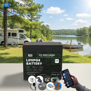JREPOWER 12.8V 50AH 640Wh Lifepo4 Lithium Ion Battery Pack